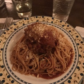 Marcella's - Spaghetti and meatballs (huge ass meatball) - Italian Near Me - Columbus, Ohio