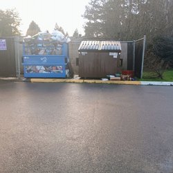 D & O Garbage Service - Problem that they have created with placement of containers that let folks pile up trash next to dumpster and create safety hazards