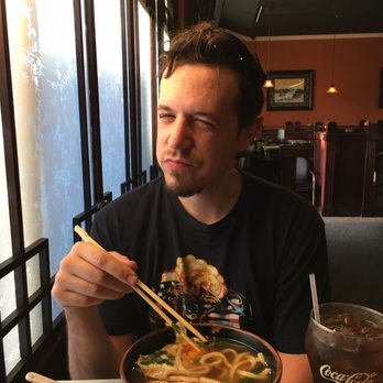 Tegry Bistro - My husband eating Chicken Udon. He loves it. - Sushi Bars Near Me - Indianapolis, Indiana Tegry Bistro - My husband eating Chicken Udon. He loves it. - Sushi Bars Near Me - Indianapolis, Indiana