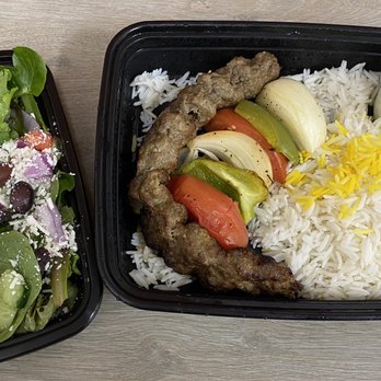 Panini Kabob Grill - Huge servings. With meat, the salad could have been a meal. - Mediterranean Near Me - Los Angeles, California Panini Kabob Grill - Huge servings. With meat, the salad could have been a meal. - Mediterranean Near Me - Los Angeles, California
