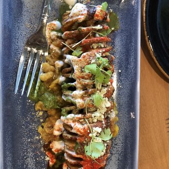 Aurum - Mr Potato- Potato Spiral Chaat. Great flavor and texture - Indian Near Me - Los Altos, California Aurum - Mr Potato- Potato Spiral Chaat. Great flavor and texture - Indian Near Me - Los Altos, California