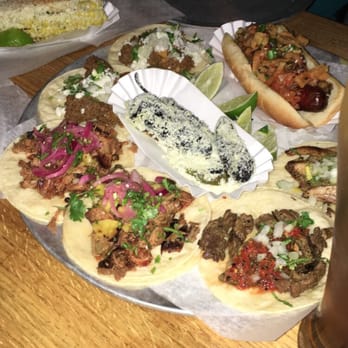 Imperial - Jalapeños, elote in the background (awesome) a special Korean bacon wrapped dog, and a variety of tacos - Bars Near Me - Ferndale, Michigan Imperial - Jalapeños, elote in the background (awesome) a special Korean bacon wrapped dog, and a variety of tacos - Bars Near Me - Ferndale, Michigan