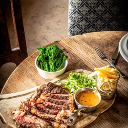 Holdsworth House Hotel & Restaurant - Steak dinner served at Holdsworth House Hotel's restaurant.