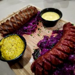 Tin Mill Steakhouse - German Sausage appetizer