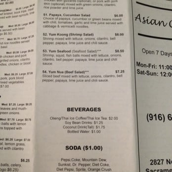 Asian Cafe - 7/27/14 - Thai Near Me - Sacramento, California