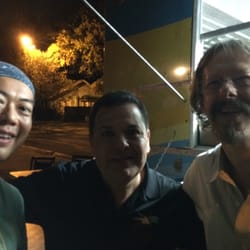 Chinos Fusion Hacienda - The chino and the gringo with our first customer!