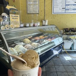 Small size, pistachio gelato and the london fog ice cream Small size, pistachio gelato and the london fog ice cream