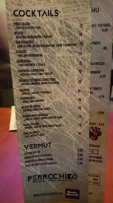 Menu photo 3 Perro Chiko Seville, SE