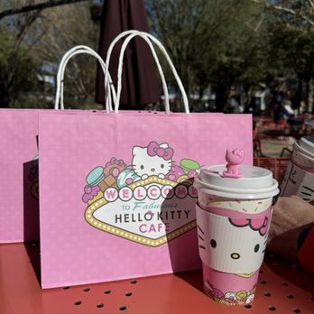 Hello Kitty Cafe - Bags secured - Desserts Near Me - Las Vegas, Nevada