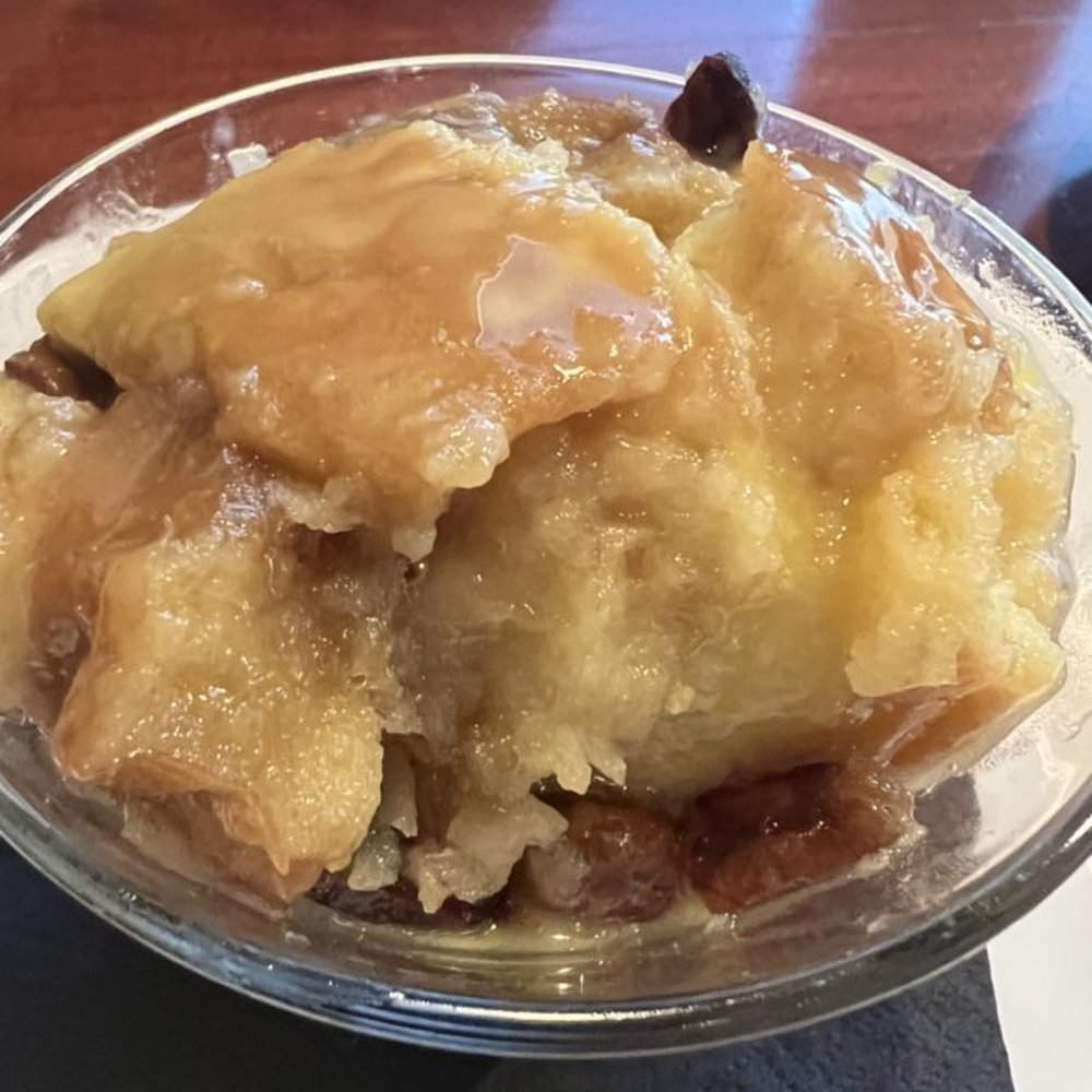 73 & Main - Bourbon Bread Pudding - Seafood Near Me - Mount Pleasant, North Carolina 73 & Main - Bourbon Bread Pudding - Seafood Near Me - Mount Pleasant, North Carolina