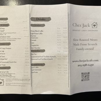 Chez Jack - Menu - Breakfast & Brunch Near Me - Norwalk, Connecticut Chez Jack - Menu - Breakfast & Brunch Near Me - Norwalk, Connecticut