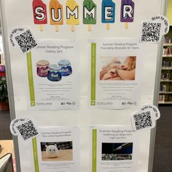 Main Library - Downstairs YA room summer poster.