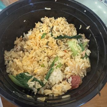 Lee's Kitchen - Chinese Sausage with Pork Patty Stone Pot (腊肠肉饼煲仔饭) - $16 - Noodles Near Me - Redmond, Washington