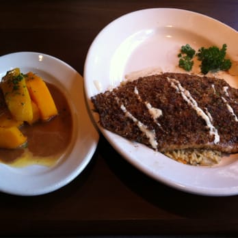 J. Alexander's - Pecan crusted trout with butternut squash - New American Near Me - Boca Raton, Florida