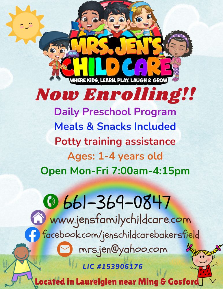 Mrs. Jen's Child Care - childcare center in Bakersfield, CA