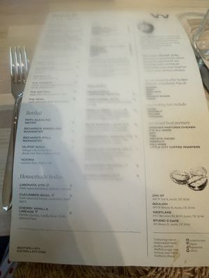 Menu photo 2 The Well Bouldin Austin, TX Menu photo 2 The Well Bouldin Austin, TX
