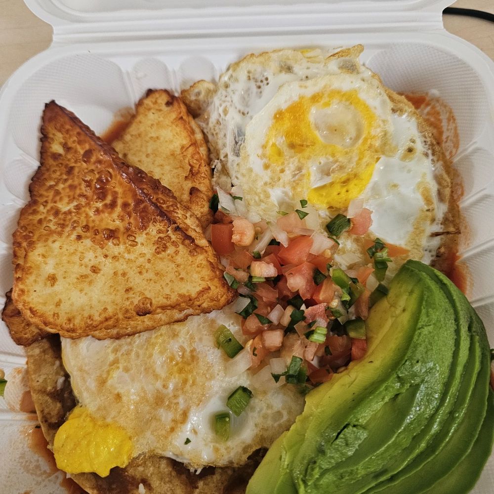 Cafe Con Rumba - Huevos Rancheros with side of fried cheese - Cafeteria Near Me - Jersey City, New Jersey Cafe Con Rumba - Huevos Rancheros with side of fried cheese - Cafeteria Near Me - Jersey City, New Jersey