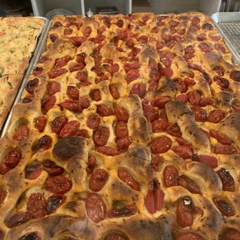 Mastra - Focaccia with tomato - Italian Near Me - American Fork, Utah Mastra - Focaccia with tomato - Italian Near Me - American Fork, Utah