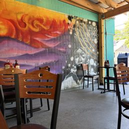 Outdoor seating. Outdoor seating.