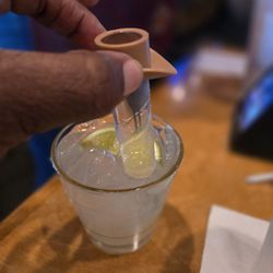 Margarita with a shot of patron