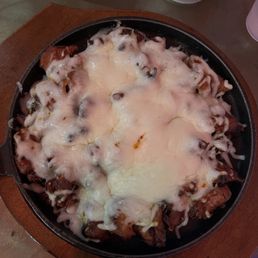 Fire chicken with cheese