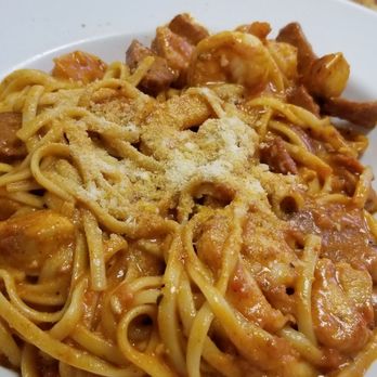 Louisiana Fish House - Cajun pasta $14.49 - It was delish! Lots of shrimp, chicken, & sausage. Enough for 2 meals - Southern Near Me - Spring, Texas Louisiana Fish House - Cajun pasta $14.49 - It was delish! Lots of shrimp, chicken, & sausage. Enough for 2 meals - Southern Near Me - Spring, Texas