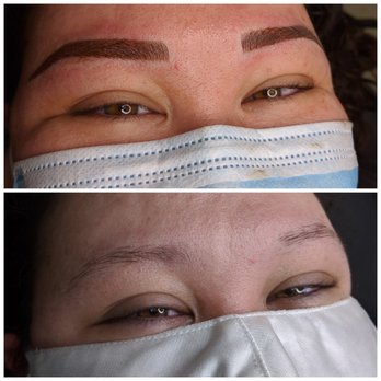 Eyeconic Microblading and Spa - Before and After of my brows! What a difference!!!!! - Permanent Makeup Near Me - Henderson, Nevada Eyeconic Microblading and Spa - Before and After of my brows! What a difference!!!!! - Permanent Makeup Near Me - Henderson, Nevada
