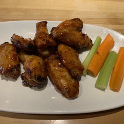 Boston Pizza - Oven baked chicken wings in a Thai chili sauce.