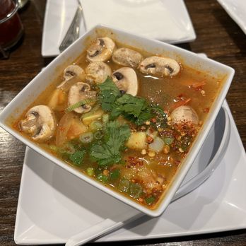Nava Thai Cuisine - Chicken soup with shrimp - Thai Near Me - Orange, California Nava Thai Cuisine - Chicken soup with shrimp - Thai Near Me - Orange, California