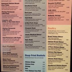 Morris's Family Restaurant - Menu