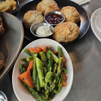 Roots Southern Table - Mixed vegetables and biscuits - Southern Near Me - Farmers Branch, Texas Roots Southern Table - Mixed vegetables and biscuits - Southern Near Me - Farmers Branch, Texas