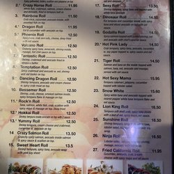 Ninja Japanese Sushi & Steakhouse - Menu