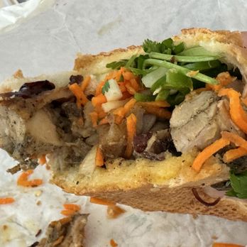 Banhwich - 3. BBQ Chicken Sandwich - with a surprisingly large portion of moist juicy chicken within! - Vietnamese Near Me - San Francisco, California