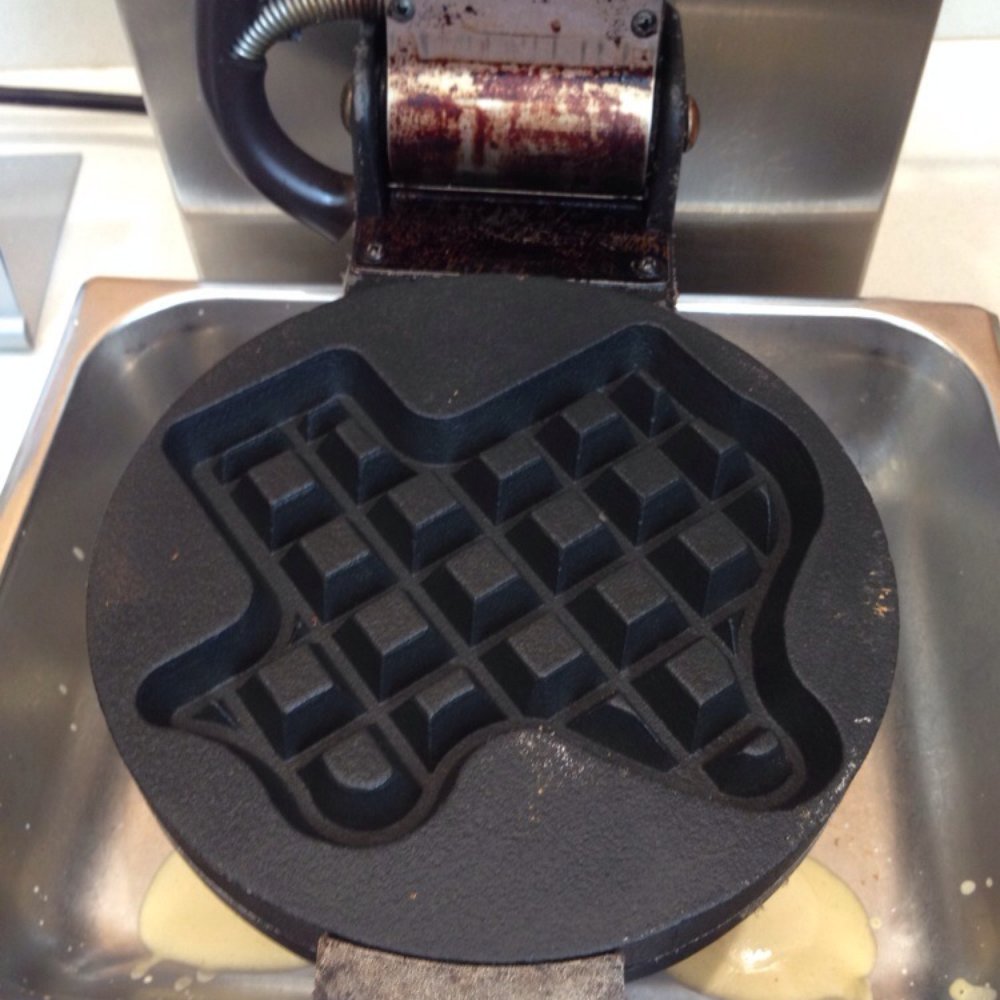 Texas-shaped waffle maker Texas-shaped waffle maker