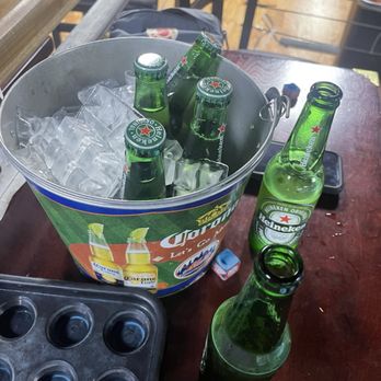 Carom Cafe Billiards - a bucket of beer bottles and a muffin muffin muffin muffin muffin muffin mu - Pool Halls Near Me - Flushing, New York