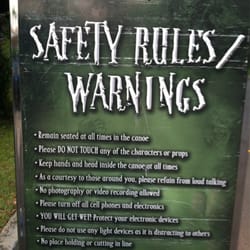 Warning sign @ entrance