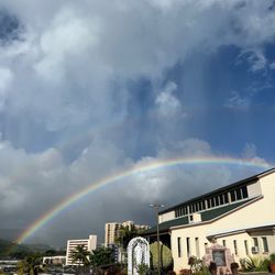 St Philomena Early Learning Center - Rainbow over the parking lot/church
