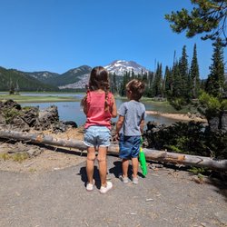 Sparks Lake - View from the paved hiking path