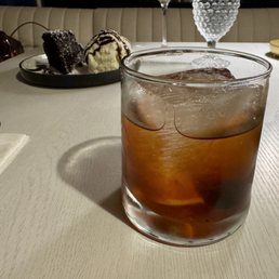 Underworld Manhattan, with a dessert photobombing the picture.