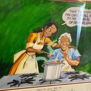 Photo of Dooky Chase's Restaurant - New Orleans, LA, United States. Awww Yes you're greeted with this lovely picture before you're seated.