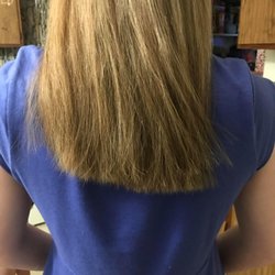 Cost Cutters - My hair after it was "cut" & colored.