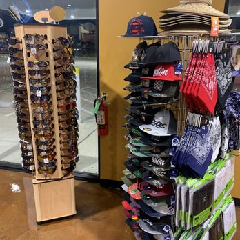 Clay Mart Express - a display of hats and sunglasses - Gas Stations Near Me - Houston, Texas Clay Mart Express - a display of hats and sunglasses - Gas Stations Near Me - Houston, Texas