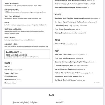 Komodo Miami - Drinks menu - Asian Fusion Near Me - Miami, Florida Komodo Miami - Drinks menu - Asian Fusion Near Me - Miami, Florida