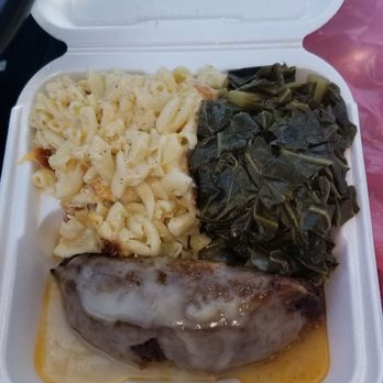 Granny's Kitchen Southern Style Soul Food - Meatloaf, mac and cheese with collard greens - Soul Food Near Me - Los Angeles, California