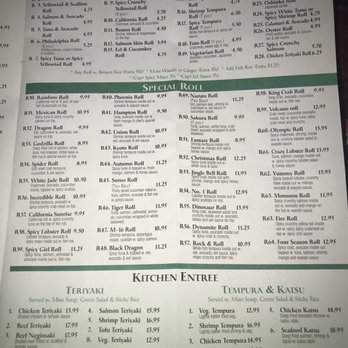 Kyoto Sushi II - Roll menu - Sushi Bars Near Me - Union, New Jersey