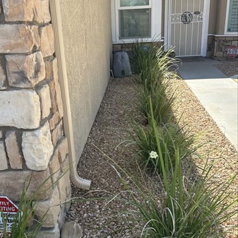 Bill's Landscaping - Our front door with rocks and new bushes should've saw this before. It was ugly. Now it's beautiful. - Landscaping Near Me - Lancaster, California Bill's Landscaping - Our front door with rocks and new bushes should've saw this before. It was ugly. Now it's beautiful. - Landscaping Near Me - Lancaster, California