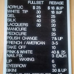 Price list.