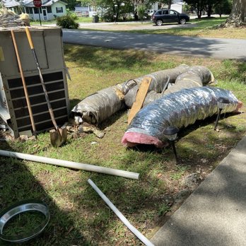 David Taylor Heating & Air - Old return flexible duct line - Heating & Air Conditioning/HVAC Near Me - Anderson, South Carolina