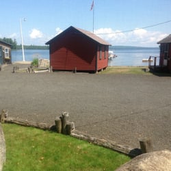 Rideout's Lakeside Lodge & Cottages - View from Cabin 4's spacious porch.