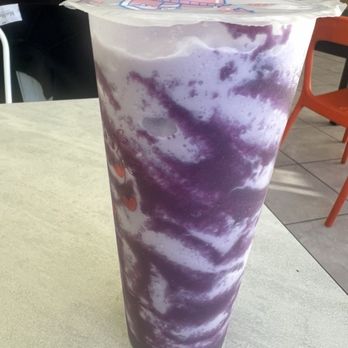 Foam Tea House - It's my jam the Ube Frappuccino known also known as the Purple Yam - Bubble Tea Near Me - San Francisco, California